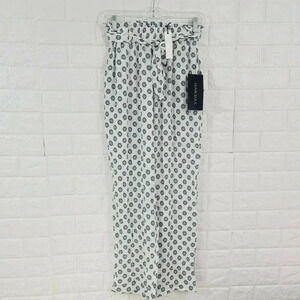 NWT Olivaceous Women's Dress Pant Waist Belt High Black/White S